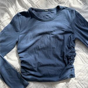 Lululemon All It Takes Ribbed Nulu Long Sleeve Shirt  Pitch Blue